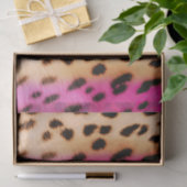 Girly Pink Cream Luipaard Print Tissuepapier (Geschenk)