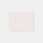 Girly Pink Cream White Leopard Print Post-it® Notes (Voorkant)