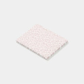 Girly Pink Cream White Leopard Print Post-it® Notes (Schuin)