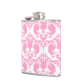 Girly Pink Damask Heupfles (Links)