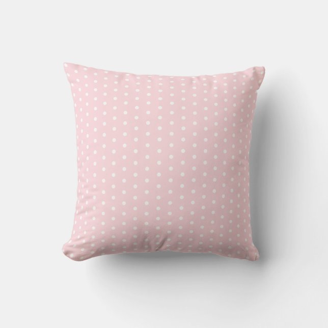 Girly Pink Dot Home Decorative Cute Kussen (Voorkant)