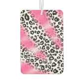 Girly Pink en Snow Leopard Mesh Luchtverfrisser (Achterkant)