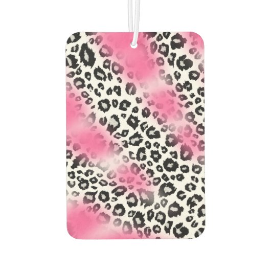 Girly Pink en Snow Leopard Mesh Luchtverfrisser (Achterkant)