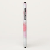 Girly Pink en White Marble Pattern Case-Mate iPhone Case (Achterkant/links)