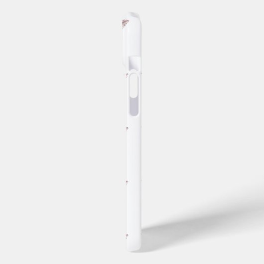 Girly Pink Feathers Pattern Case-Mate iPhone Case (Achterkant / Links)