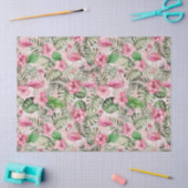 Girly Pink Flamingo Tissue Paper Tissuepapier (Craft)