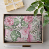 Girly Pink Flamingo Tissue Paper Tissuepapier (Geschenk)