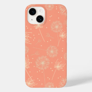 Girly Pink Floral Dandelion Case-Mate iPhone 14 Hoesje