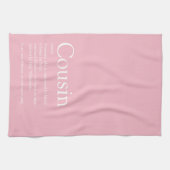 Girly Pink Fun Best Ever Cousin Definition Theedoek (Horizontaal)