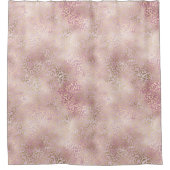 Girly Pink Glam Gold Luipaard Print Douchegordijn (Voorkant)