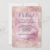 Girly Pink Glam Gold Luipaard Print Kaart (Voorkant)