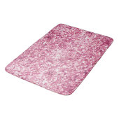 Girly Pink Glitter Confetti Badmat (Gekanteld)