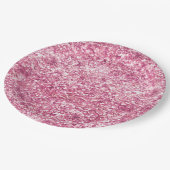 Girly Pink Glitter Confetti Papieren Bordje (Gekanteld)