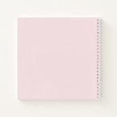 Girly Pink Glitter Drift Jouw naam Sketch Notitieboek (Achterkant)