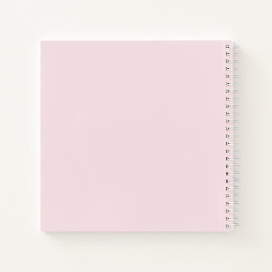 Girly Pink Glitter Drift Jouw naam Sketch Notitieboek (Achterkant)