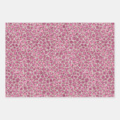 Girly Pink Glitter Glitz Leopard Print Inpakpapier Vel (Voorkant)