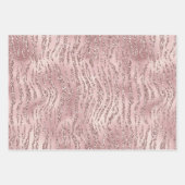 Girly Pink Glitter  Inpakpapier Vel (Voorkant 3)