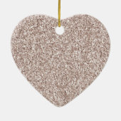 Girly Pink Glitter Leopard Print Keramisch Ornament (Achterkant)