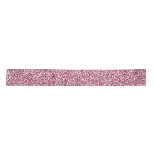 Girly Pink Glitter Leopard Print          Lint (Voorkant)