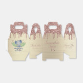 Girly Pink Glitter Lief 16 Verjaardag Dank u Bedankdoosjes (Uitgevouwen)