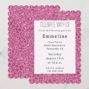 Girly Pink Glitter Luipaard Dierenprint Kaart