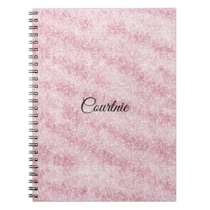 Girly Pink Glitter Notitieboek