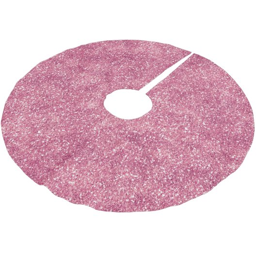 Girly Pink Glitter Sparkle Glitz Kerstboom Rok (Gekanteld)