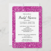 Girly Pink Glitter Sparkle Kaart (Voorkant)