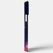 Girly Pink Glitter Sparkly Monogram Case-Mate iPhone Case (Achterkant / Rechts)