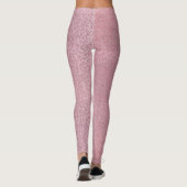 Girly Pink Glitter textuur Leggings (Achterkant)