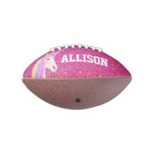 Girly Pink Glitter Unicorn Kinder American Football (Gedraaid 270)