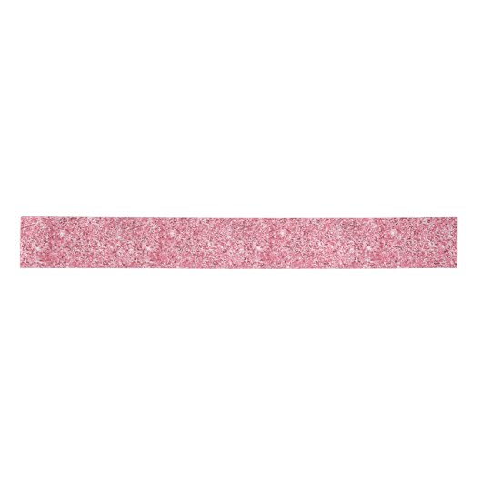 Girly Pink Glitz Glitter Lint (Voorkant)