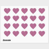 Girly Pink Glitzy Glam Sparkle Glitter Hart Sticker (Vel)