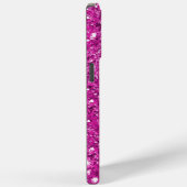 Girly Pink Glitzy Glitter Case-Mate iPhone Case (Achterkant / Rechts)