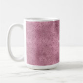 Girly Pink Glitzy Glitter Sparkle gepersonaliseerd Koffiemok (Links)