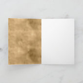 Girly Pink Gold Glitter Leopard Print Kaart (Binnen)