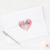  Girly Pink Gold Glitter Liefde Hart Sticker (Envelop)