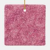 Girly Pink Gold Glitter Sparkle Glitz Keramisch Ornament (Achterkant)