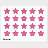 Girly Pink Gold Glitzy Confetti Sparkle Ster Sticker (Vel)