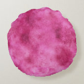 Girly Pink Gold Rozen Rond Kussen (Achterkant)