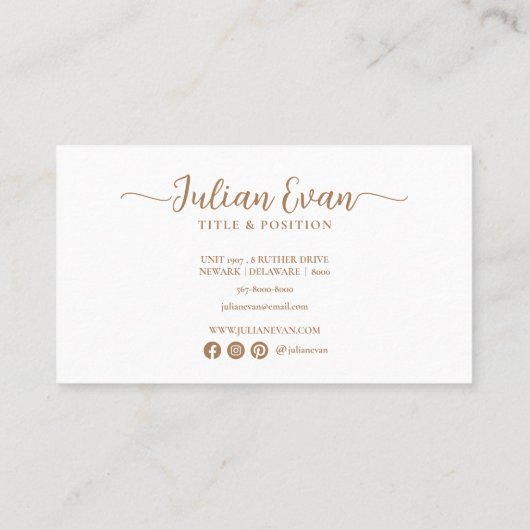 Girly Pink Holographic Script Lash Technician Visitekaartje (Achterkant)