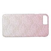 Girly PInk Lacey Pattern iPhone 7 hoesje (Achterkant (Horizontaal))