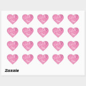 Girly Pink met een uitgelekte liefdeshomemade met Hart Sticker (Vel)