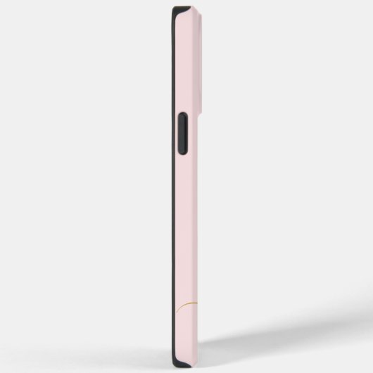 Girly Pink Monogram Modern Script gepersonaliseerd Case-Mate iPhone Case (Achterkant / Rechts)