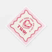 Girly Pink, neem je taart en eet het op twee verja Servet (Hoek)