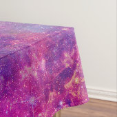 Girly Pink Paarse Space Nebula Galaxy Tafelkleed (Voorbeeld)