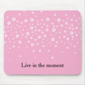 Girly Pink Pearls Muismat (Voorkant)