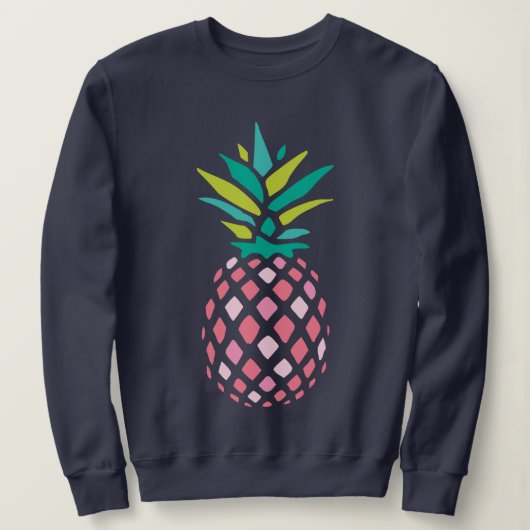 Girly Pink Pineapple Trui (Design voorkant)