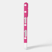 Girly Pink Polka Dot Case-Mate iPhone Case (Achterkant / Rechts)