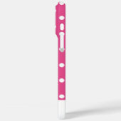 Girly Pink Polka Dot Case-Mate iPhone Case (Achterkant / Links)